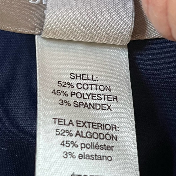 Chico’s Women’s Fabulously Slimming Navy Cropped Pants Size 3 = XL/16 EUC - Picture 12 of 14